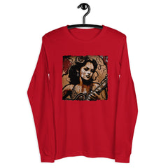 Flowing Passion Roaring Guitar Unisex Long Sleeve Tee - Beyond T-shirts