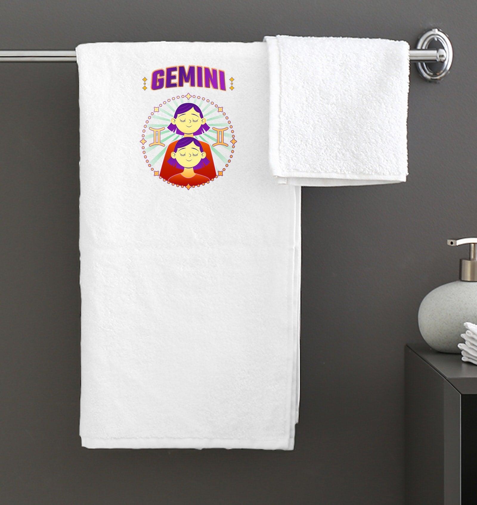 Gemini Bath Towel | Zodiac Series 1 - Beyond T-shirts