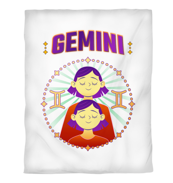 Gemini Duvet Cover - Twin | Zodiac Series 1 - Beyond T-shirts