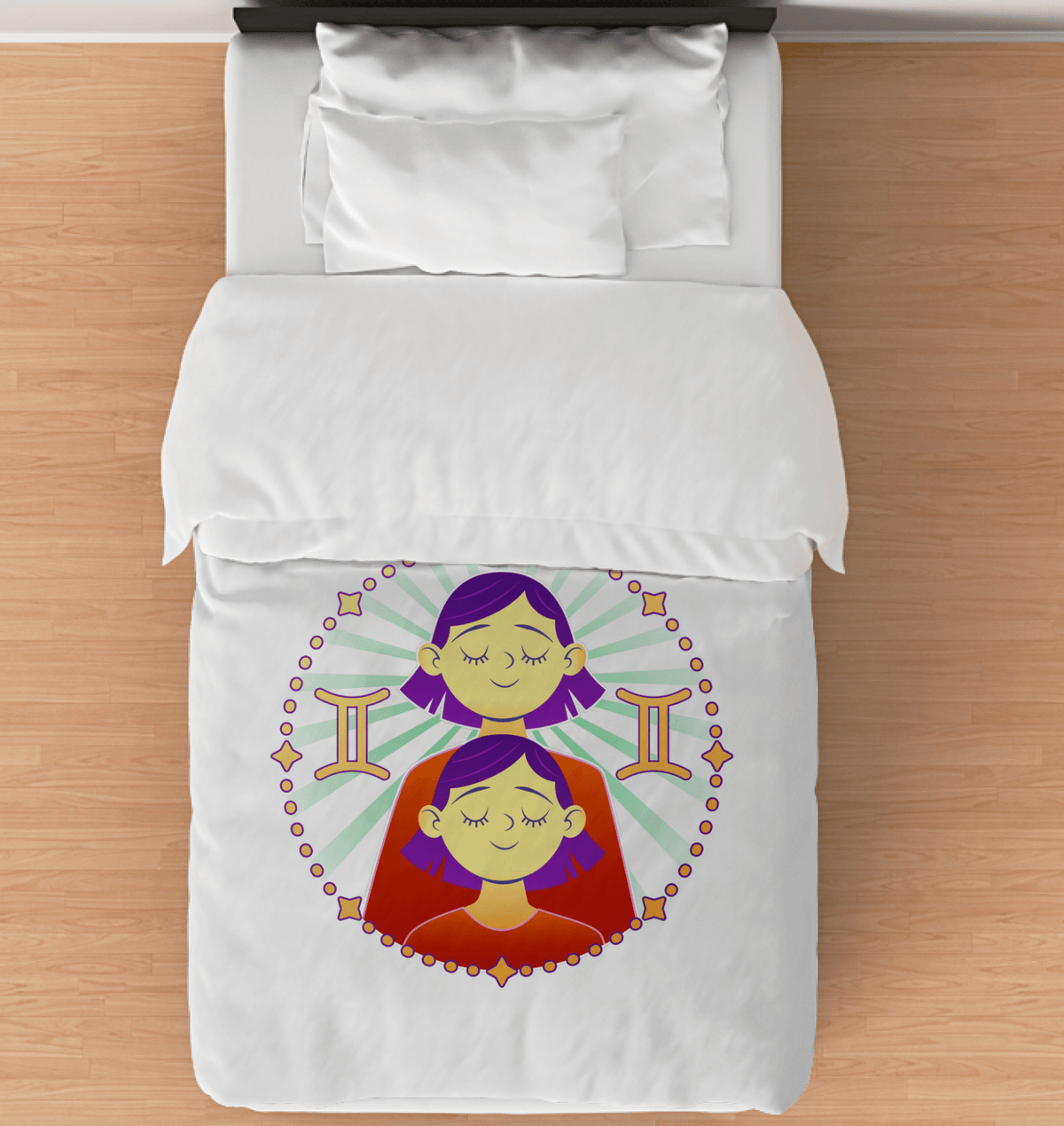 Gemini Duvet Cover - Twin | Zodiac Series 1 - Beyond T-shirts