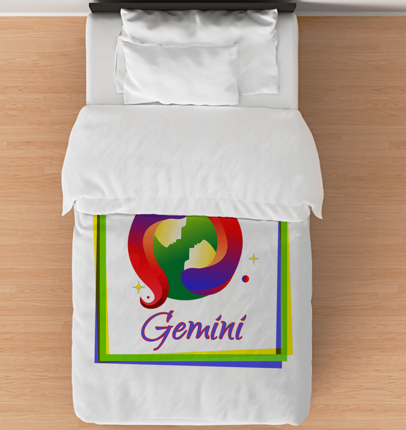 Gemini Duvet Cover - Twin | Zodiac Series 3 - Beyond T-shirts
