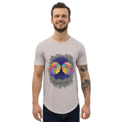 Gemini Men's Curved Hem T-Shirt | Zodiac Series 11 - Beyond T-shirts