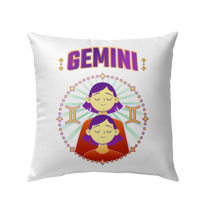 Gemini Outdoor Pillow | Zodiac Series 1 - Beyond T-shirts