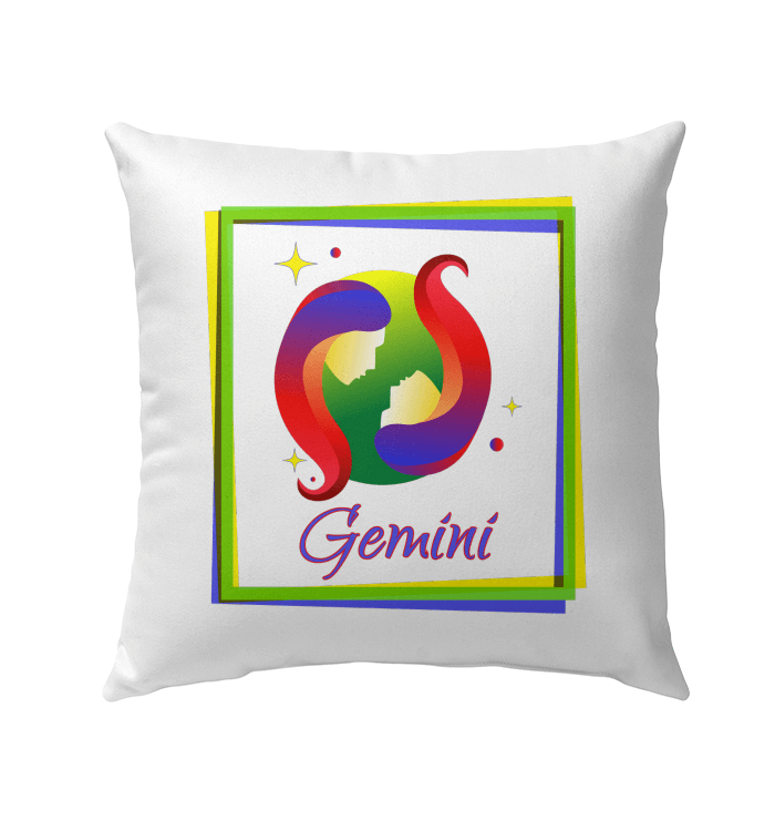 Gemini Outdoor Pillow | Zodiac Series 3 - Beyond T-shirts