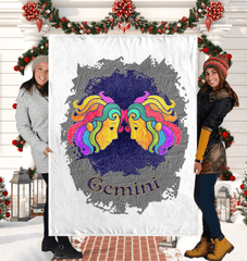 Gemini Sherpa Blanket | Zodiac Series 11 - Beyond T-shirts