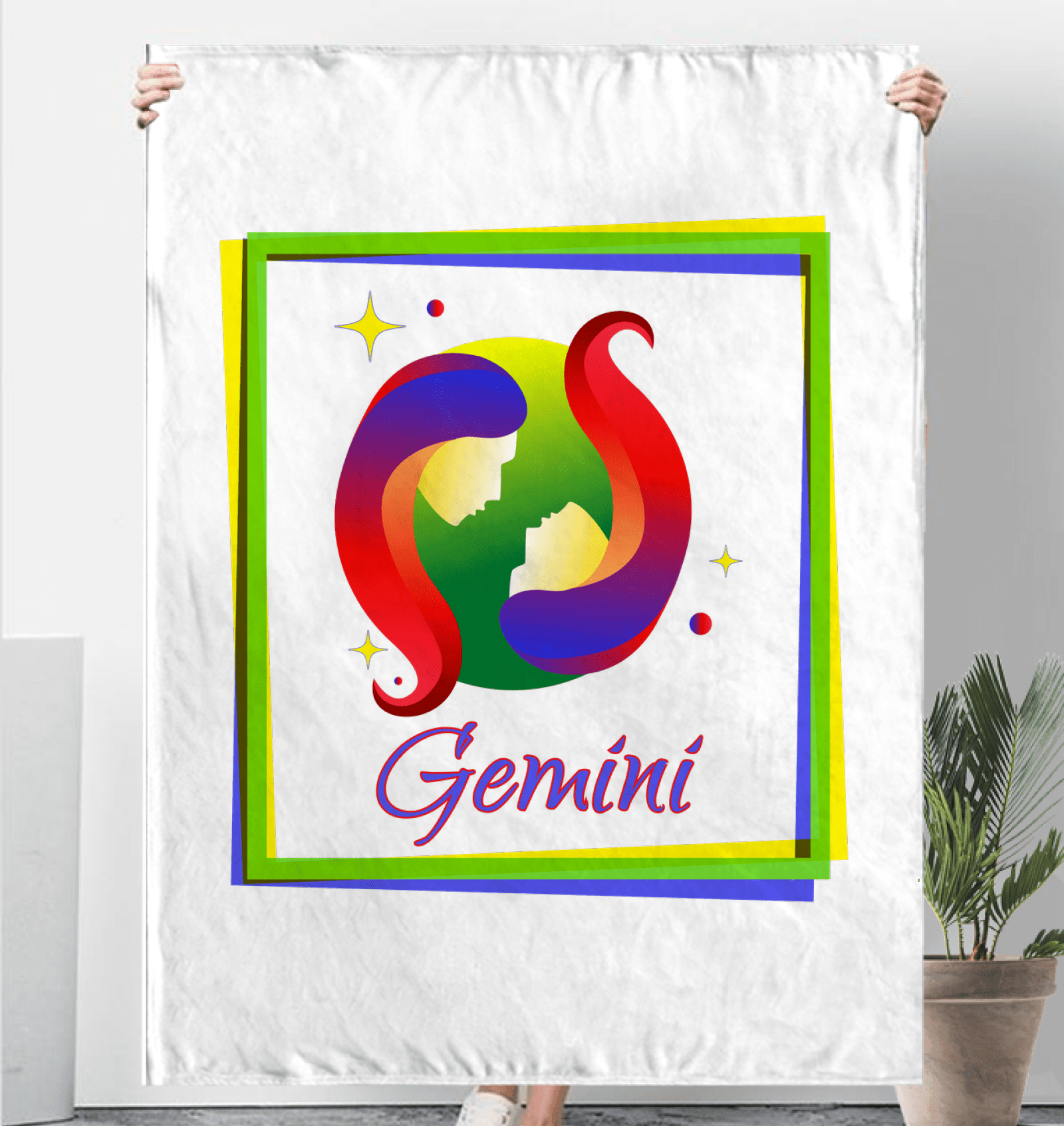 Gemini Sherpa Blanket | Zodiac Series 3 - Beyond T-shirts