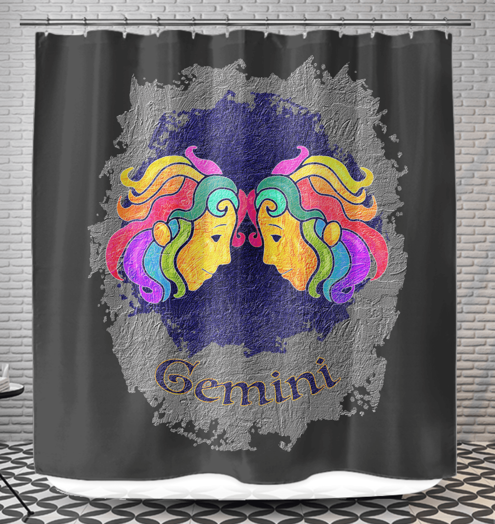 Gemini Shower Curtain | Zodiac Series 11 - Beyond T-shirts