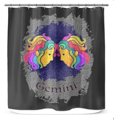 Gemini Shower Curtain | Zodiac Series 11 - Beyond T-shirts