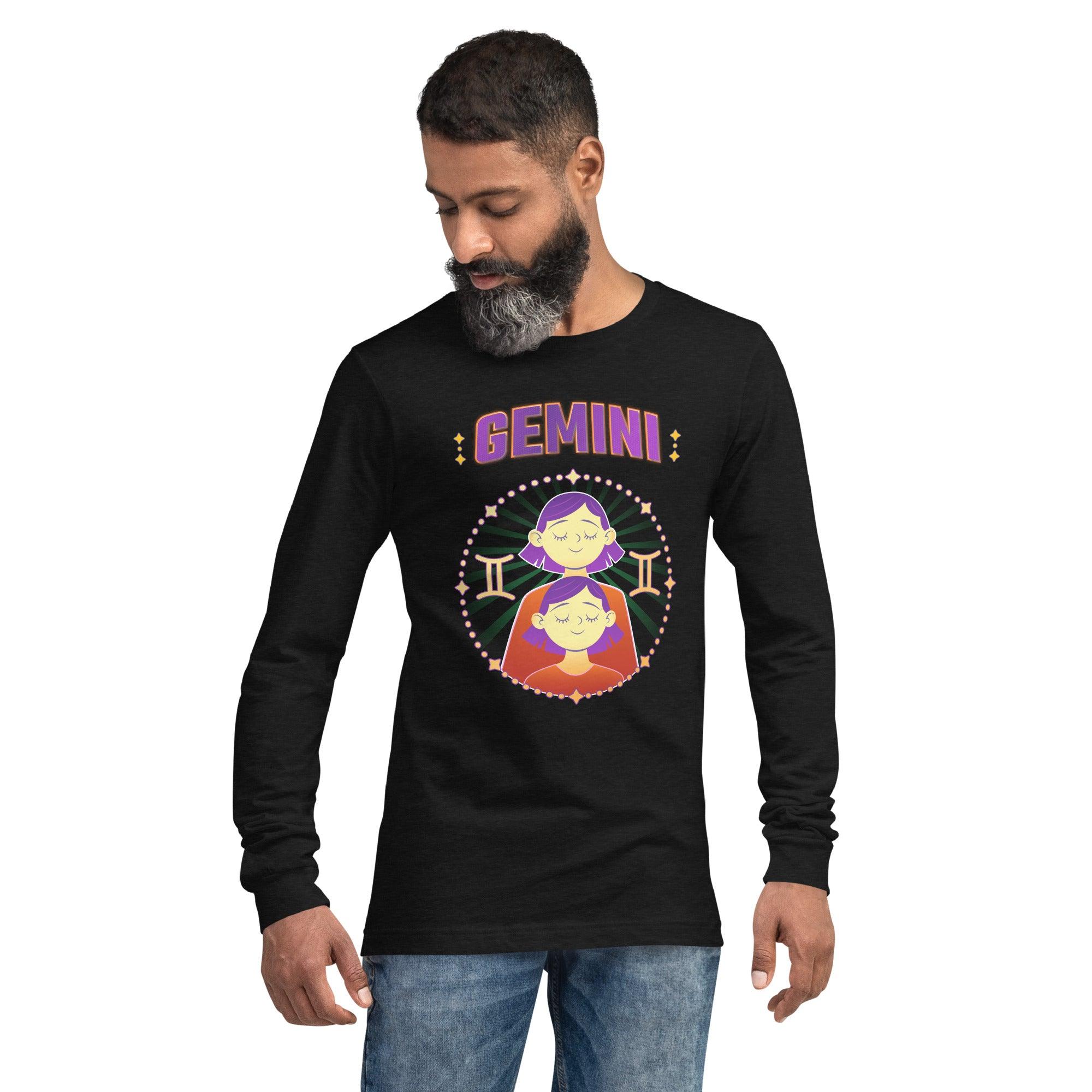 Gemini Unisex Long Sleeve Tee | Zodiac Series 1 - Beyond T-shirts