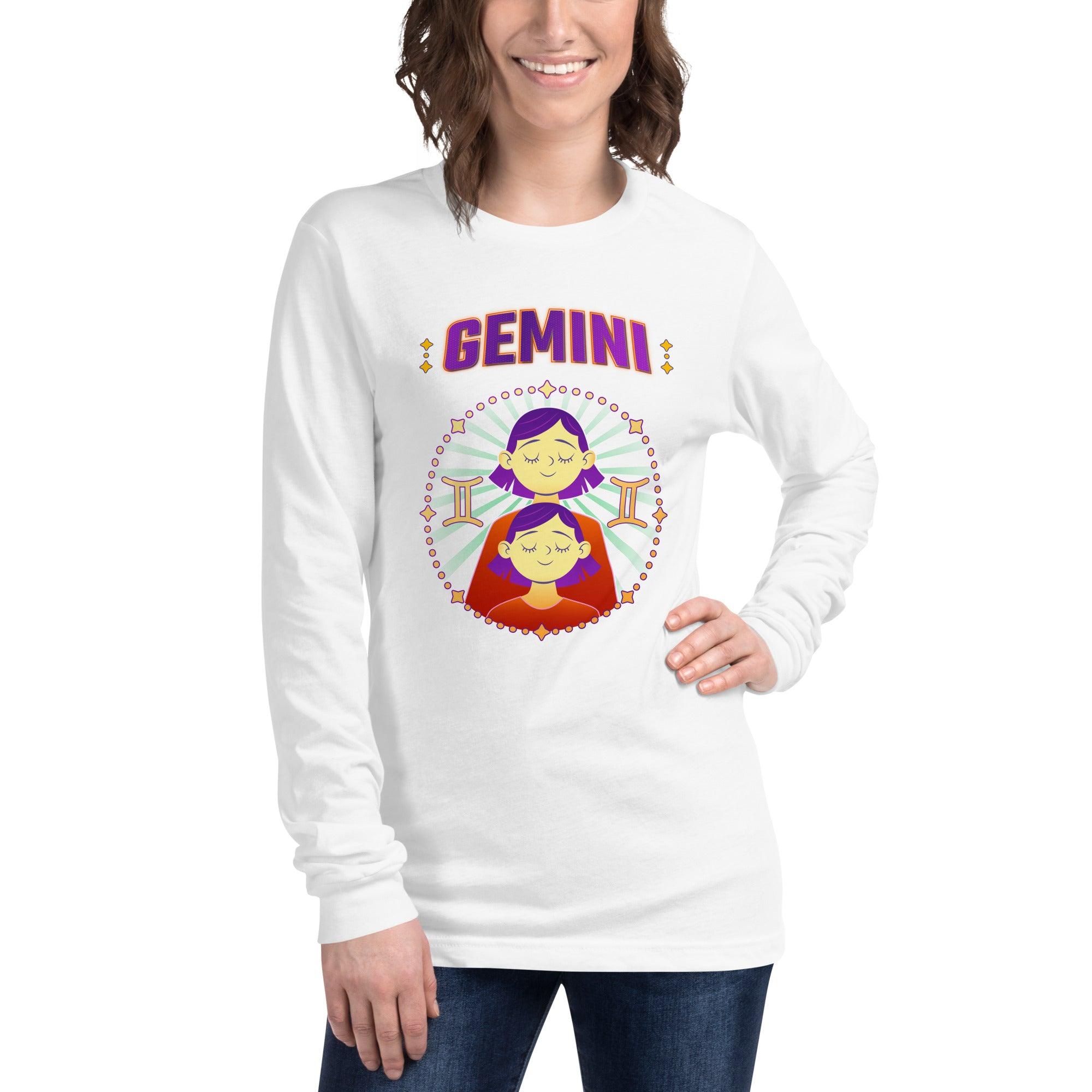 Gemini Unisex Long Sleeve Tee | Zodiac Series 1 - Beyond T-shirts