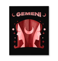 Gemini Wrapped Canvas 16x20 | Zodiac Series 2 - Beyond T-shirts