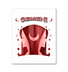 Gemini Wrapped Canvas 8x10 | Zodiac Series 2 - Beyond T-shirts