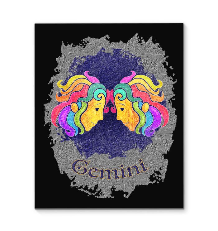 Gemini Wrapped Canvas | Zodiac series 11 - Beyond T-shirts