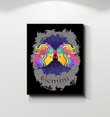 Gemini Wrapped Canvas | Zodiac series 11 - Beyond T-shirts