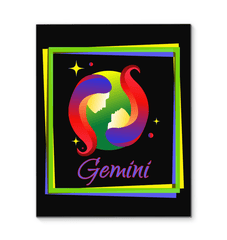 Gemini Wrapped Canvas | Zodiac series 3 - Beyond T-shirts