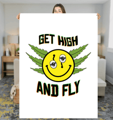 Get High Sherpa Blanket - Beyond T-shirts