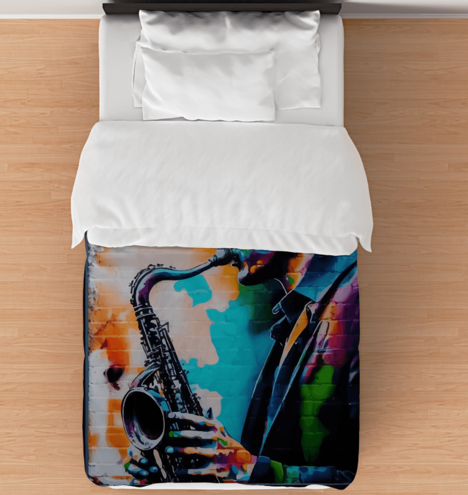 Gettin' Funky On Sax Comforter - Twin - Beyond T-shirts