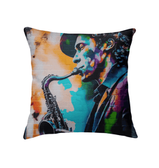 Gettin' Funky On Sax Indoor Pillow - Beyond T-shirts