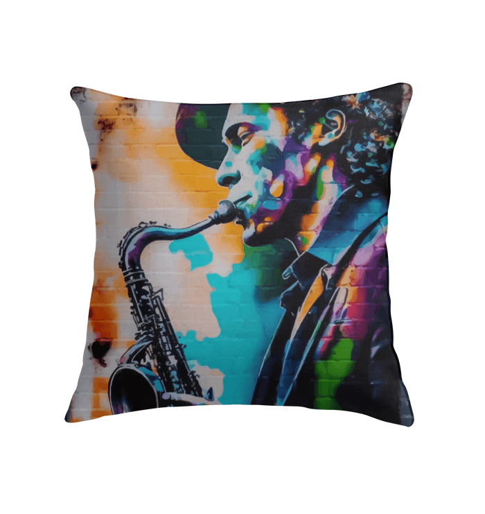 Gettin' Funky On Sax Indoor Pillow - Beyond T-shirts