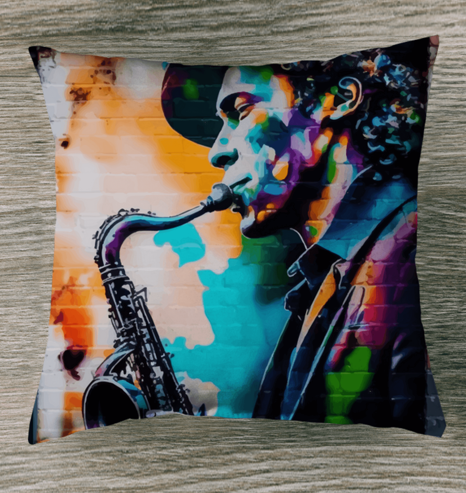 Gettin' Funky On Sax Indoor Pillow - Beyond T-shirts