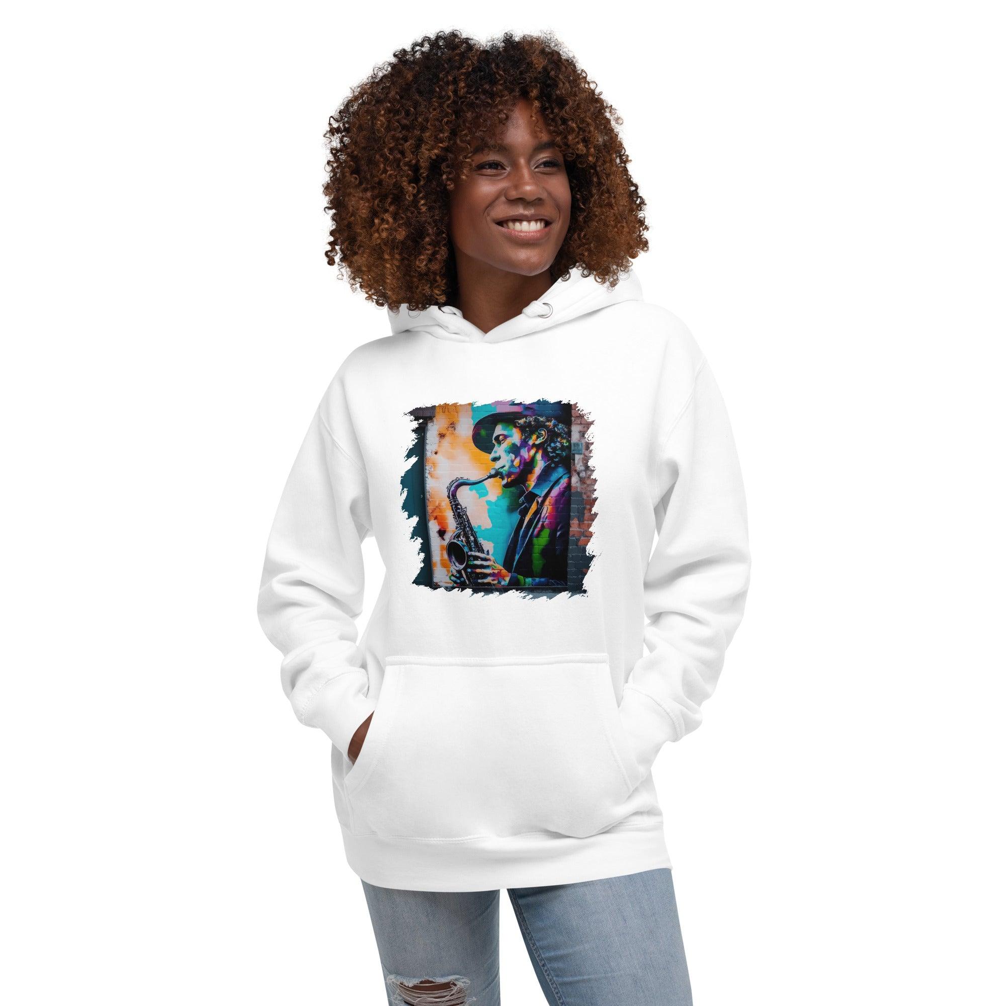 Gettin' Funky On Sax Unisex Hoodie - Beyond T-shirts