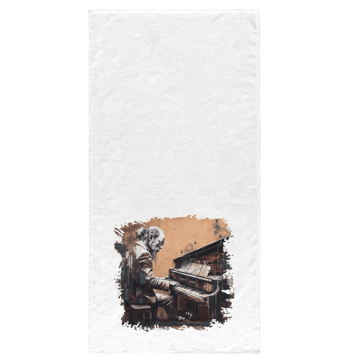 Gettin' Jazzy On Piano Bath Towel - Beyond T-shirts