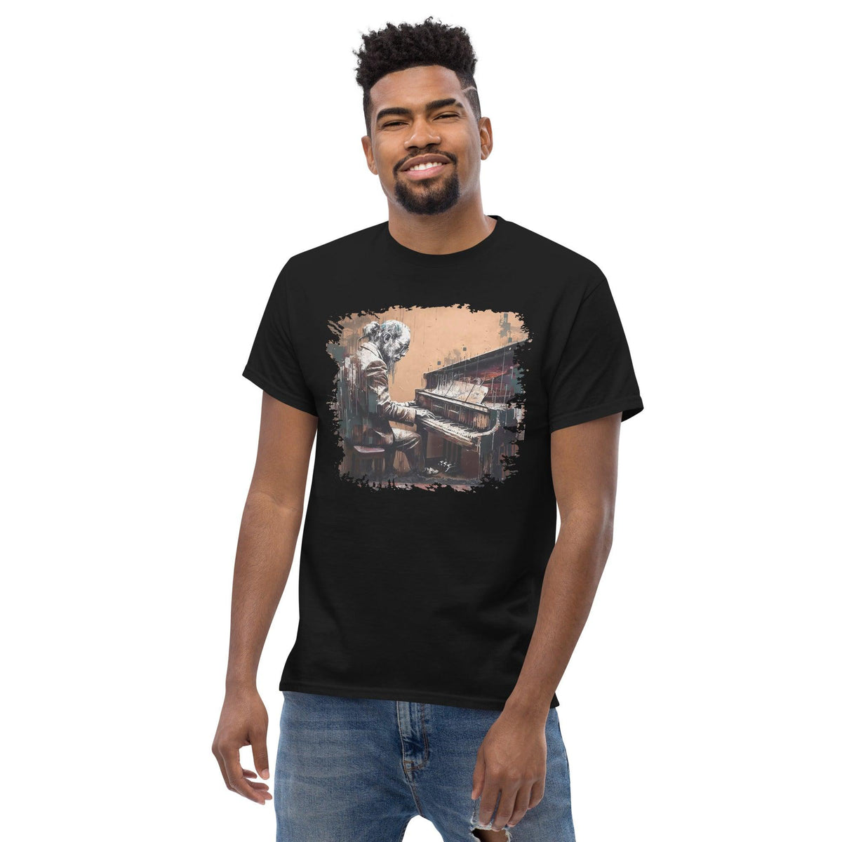 Gettin' Jazzy On Piano Men's Classic Tee - Beyond T-shirts