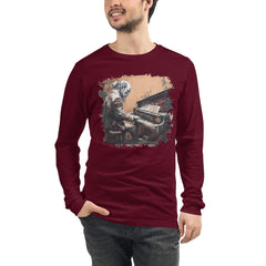 Gettin' Jazzy On Piano Unisex Long Sleeve Tee - Beyond T-shirts