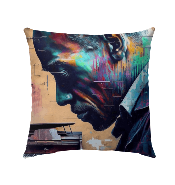 Groovin' On The Keys Outdoor Pillow - Beyond T-shirts