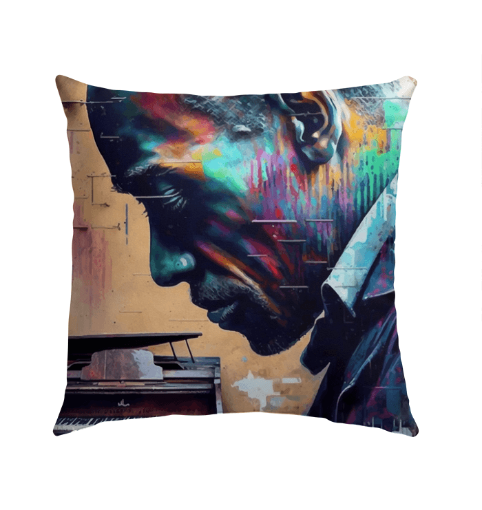 Groovin' On The Keys Outdoor Pillow - Beyond T-shirts