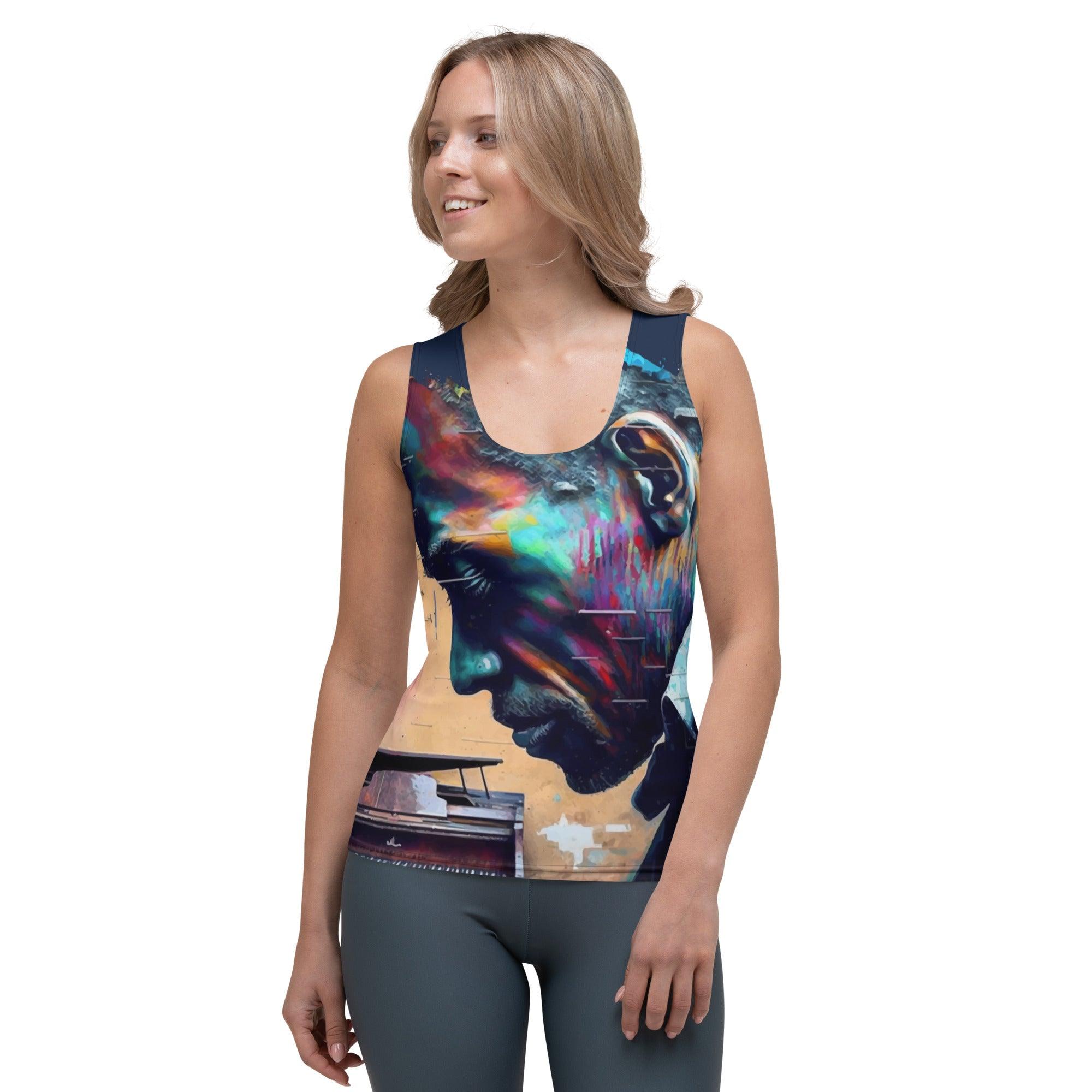 Groovin' On The Keys Sublimation Cut & Sew Tank Top - Beyond T-shirts