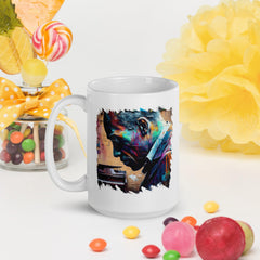 Groovin' On The Keys White Glossy Mug - Beyond T-shirts