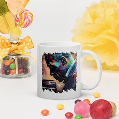 Groovin' On The Keys White Glossy Mug - Beyond T-shirts