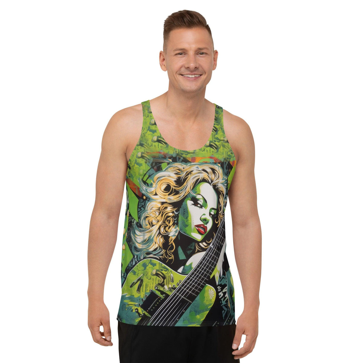 Guitar-themed Unisex Tank Top