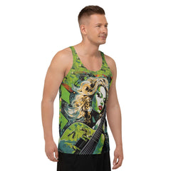 Fashionable Guitar Print Tank Top