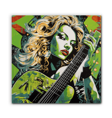 Guitar Has Grit And Excitement Wrapped Canvas - Beyond T-shirts