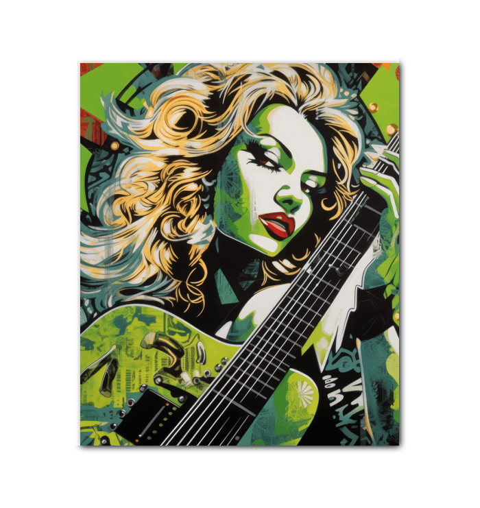 Vibrant Guitar Artwork