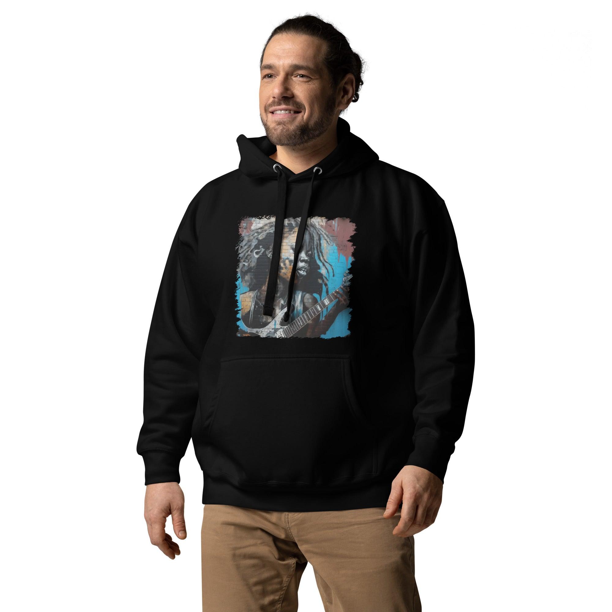 Guitar In Hand, Heart On Fire Unisex Hoodie - Beyond T-shirts