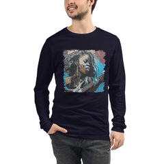 Guitar In Hand, Heart On Fire Unisex Long Sleeve Tee - Beyond T-shirts