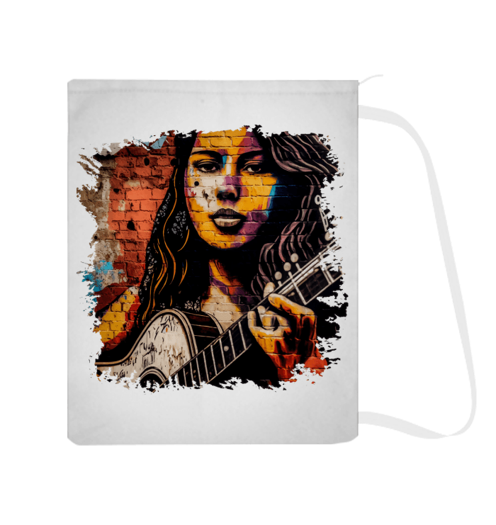 Guitar Inspires Her Art Laundry Bag - Beyond T-shirts