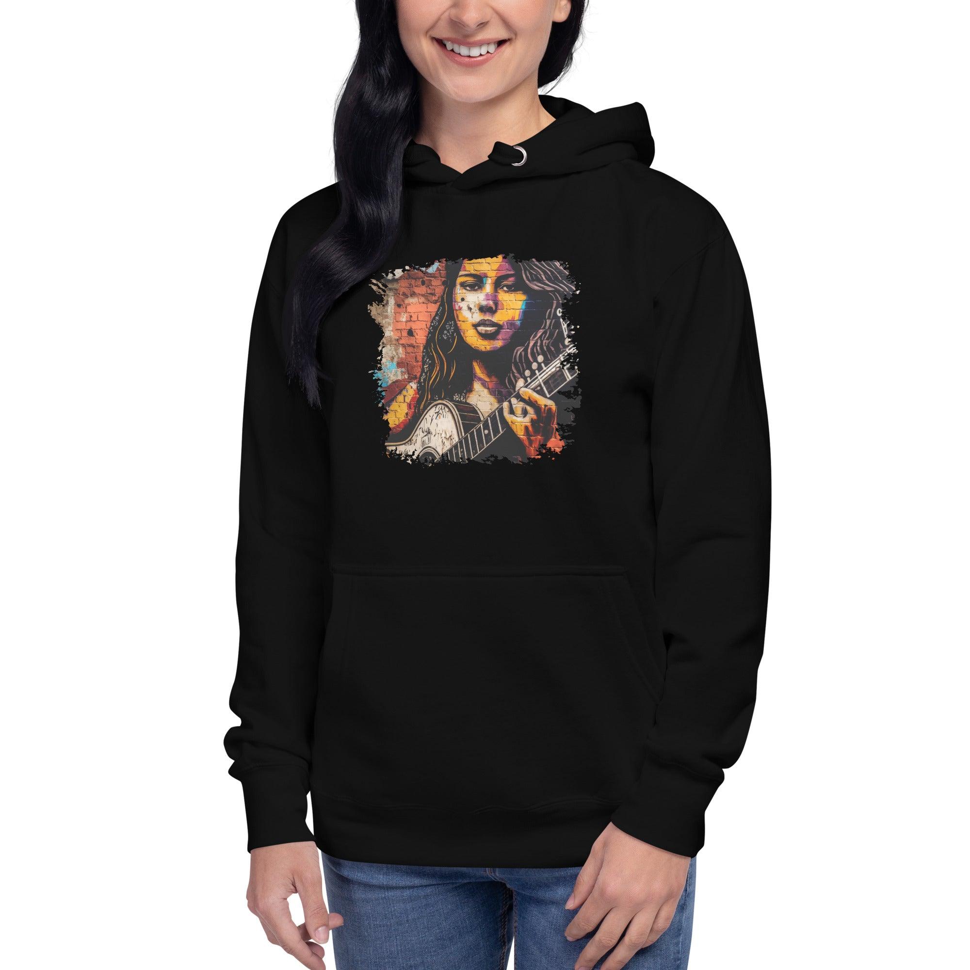 Guitar Inspires Her Art Unisex Hoodie - Beyond T-shirts