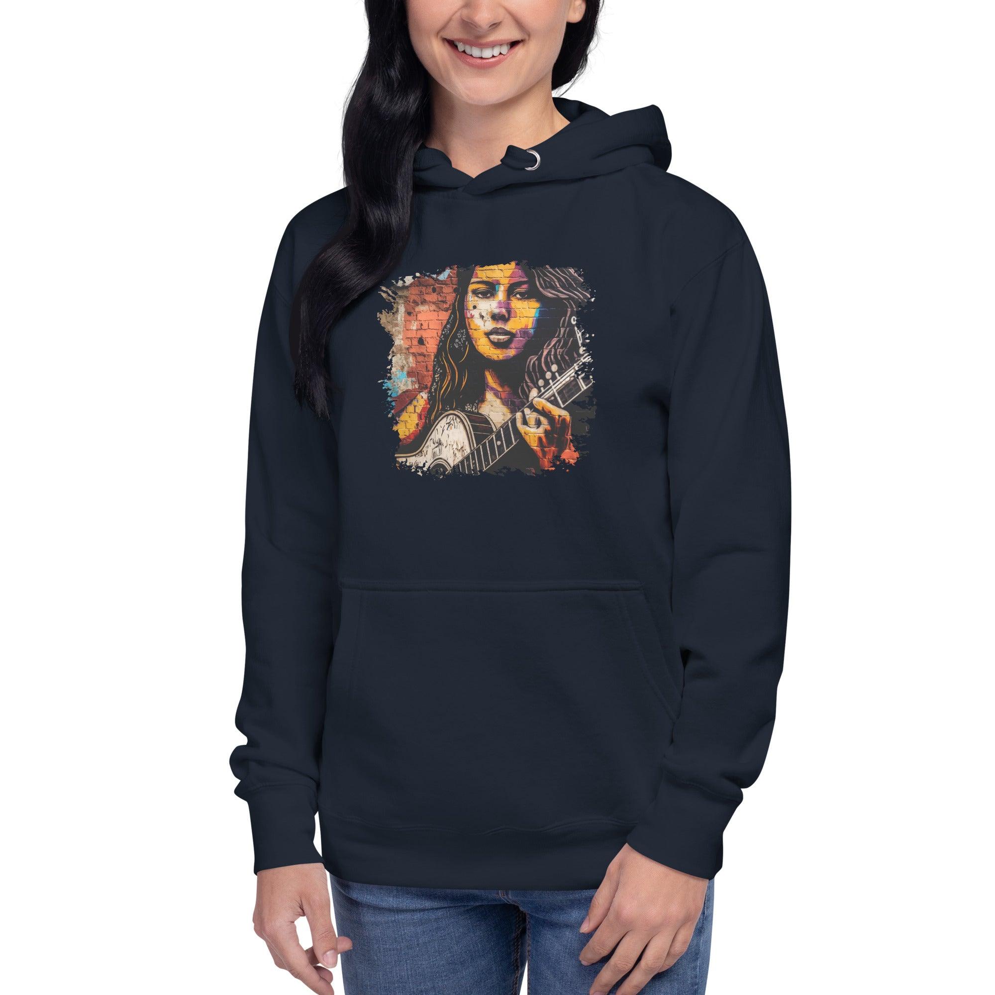 Guitar Inspires Her Art Unisex Hoodie - Beyond T-shirts