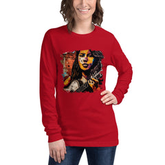 Guitar Inspires Her Art Unisex Long Sleeve Tee - Beyond T-shirts