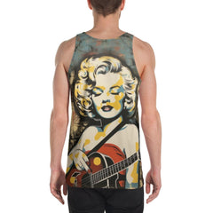 \Guitar is a Personal Extension Unisex Tank Top - Back View