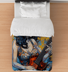 Twin Comforter with Musical Design