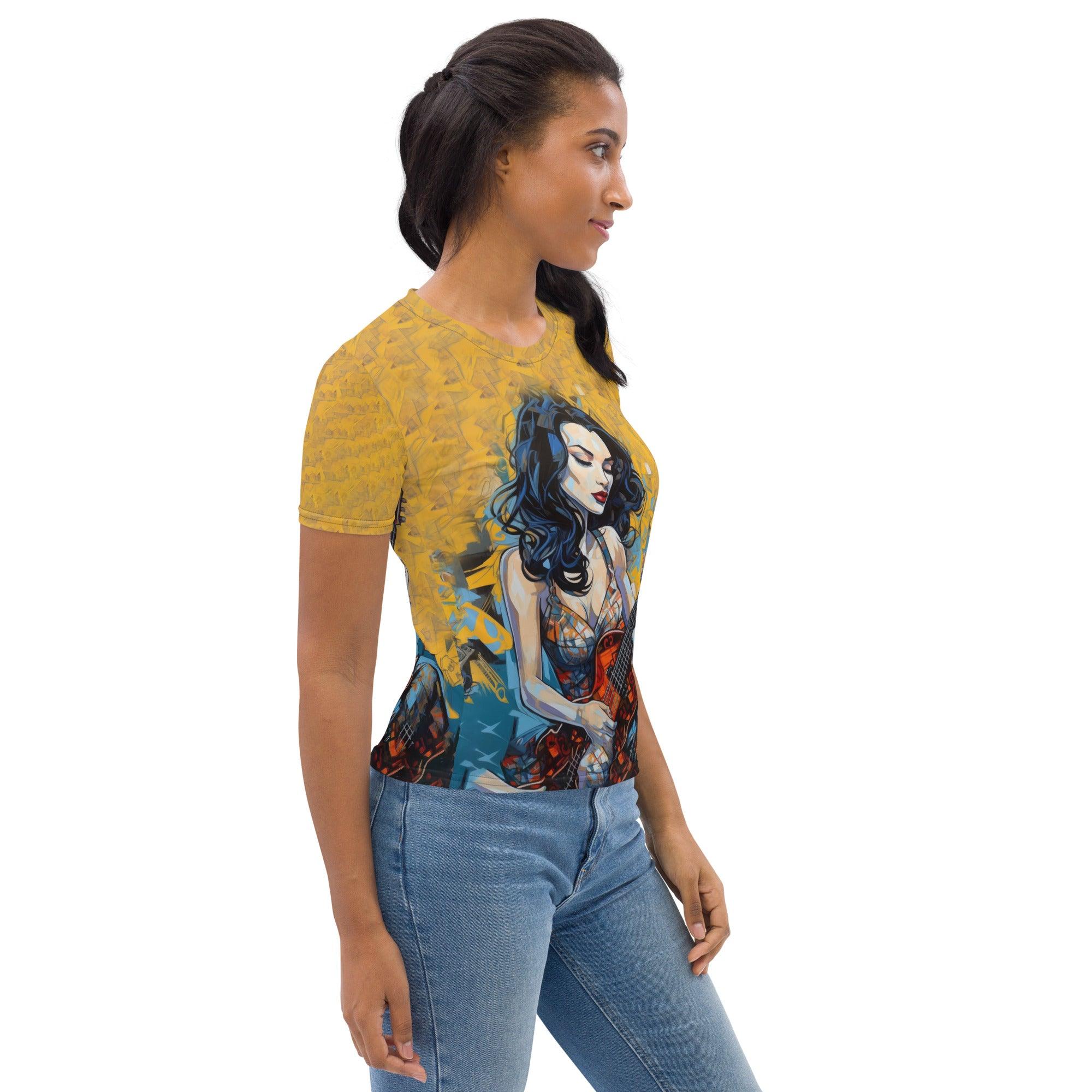 Trendy Music Apparel for Women - Guitar T-Shirt