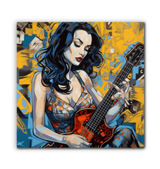 Guitar Is A Small Orchestra Wrapped Canvas - Beyond T-shirts