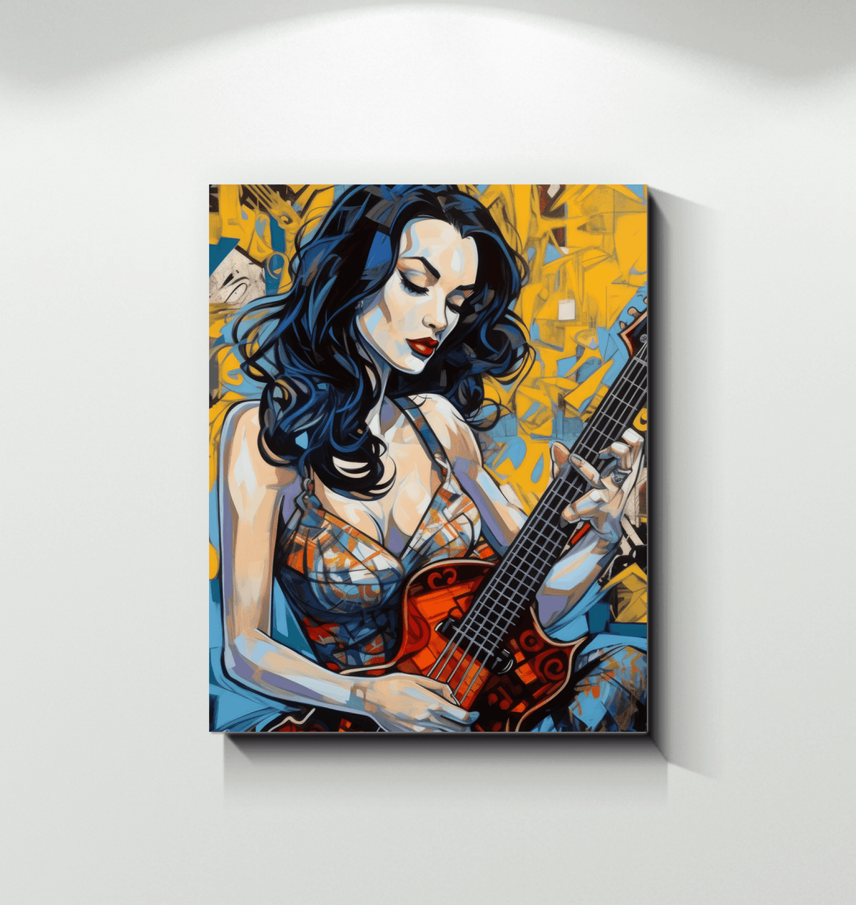 Guitar Illustration Print