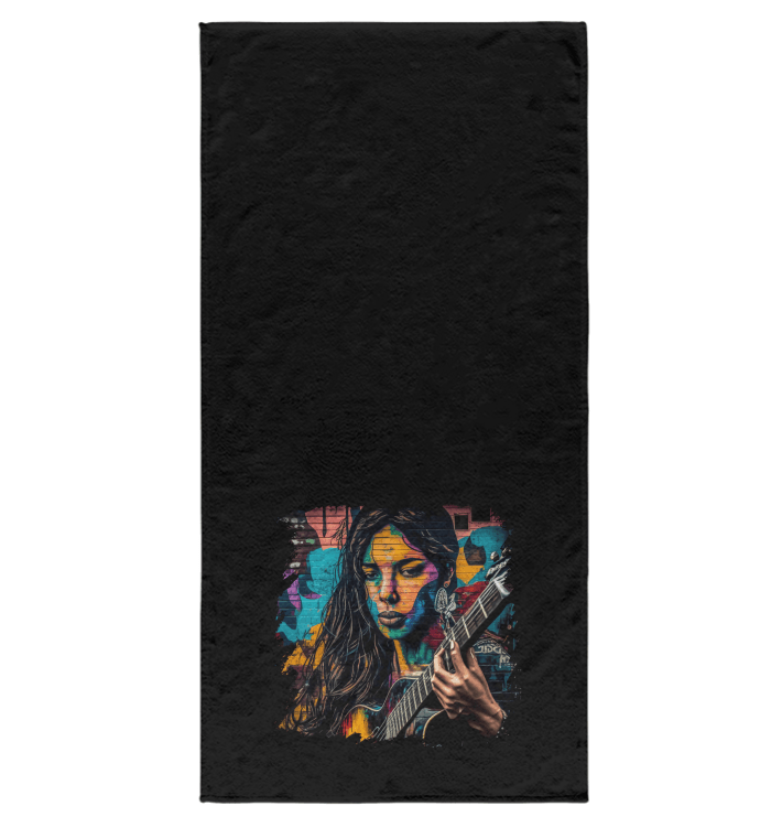 Guitar Is Her Voice Bath Towel - Beyond T-shirts