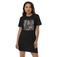 Guitar Is Her Voice Organic Cotton T-shirt Dress - Beyond T-shirts